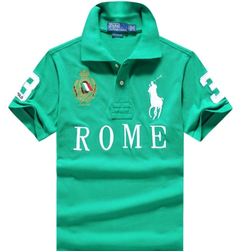 00a9641f_副本 Roman high-quality embroidered men's fashionable polo shirt - Image 1