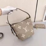 Lv 18 × 16 × 12cm style retro fashion women's shoulder bag elephant gray