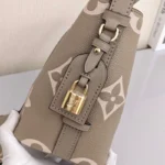 Lv 18 × 16 × 12cm style retro fashion women's shoulder bag elephant gray - Image 4