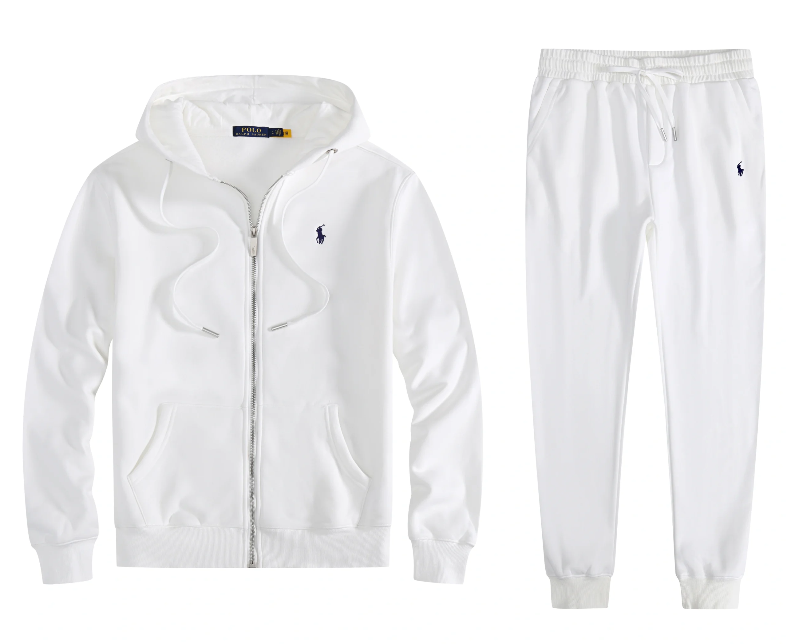 2887f135_副本 RL - White Black Horse Men's Set Fashion Embroidery Sportswear - Image 1