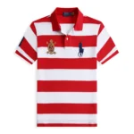 Summer high-quality striped Ralph Lauren Polo shirt made of combed cotton - Image 9