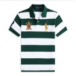 Summer high-quality striped Ralph Lauren Polo shirt made of combed cotton - Image 7