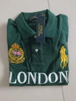 Ralph Lauren dark green London city style fashionable high-quality cotton embroidered polo shirt - Image 3