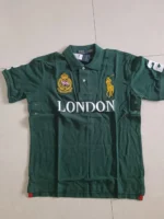 Ralph Lauren dark green London city style fashionable high-quality cotton embroidered polo shirt - Image 2